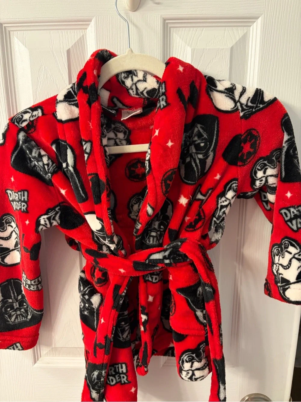 Star Wars Red & Black Darth Vader Kids Fleece Robe